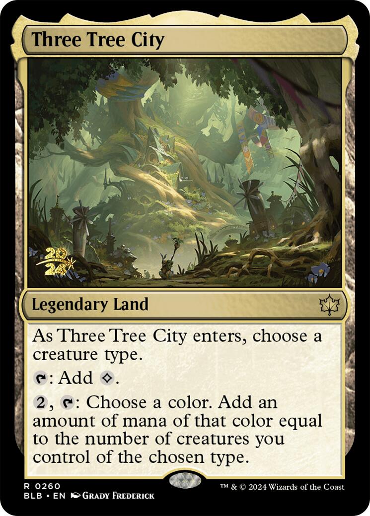 Three Tree City [Bloomburrow Prerelease Promos] | GrognardGamesBatavia