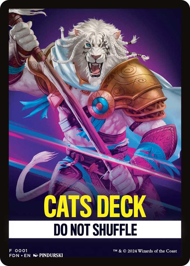 Cats Deck Theme Card [Foundations Tokens] | GrognardGamesBatavia