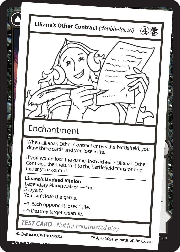 Liliana's Other Contract (double-faced) [Mystery Booster 2 Playtest Cards] | GrognardGamesBatavia