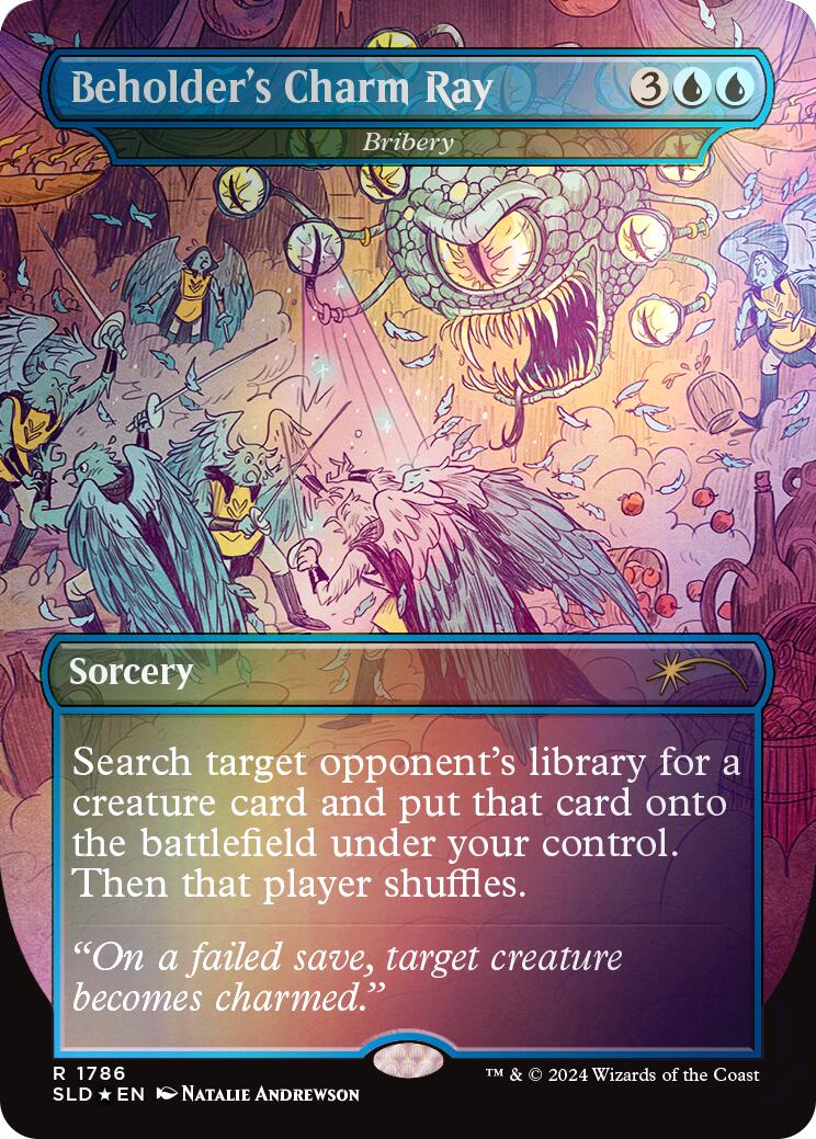 Beholder's Charm Ray - Bribery (Rainbow Foil) [Secret Lair Drop Series] | GrognardGamesBatavia