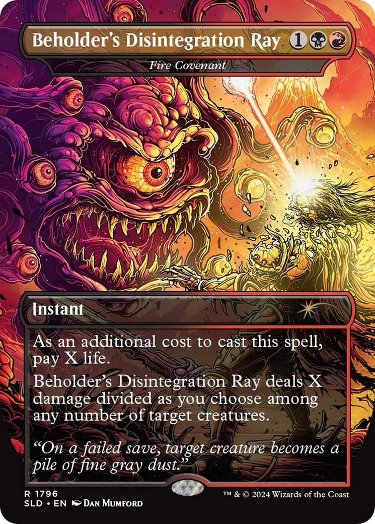 Beholder's Disintegration Ray - Fire Covenant [Secret Lair Drop Series] | GrognardGamesBatavia