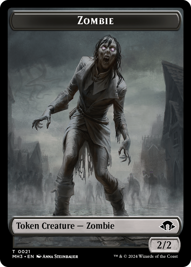 Phyrexian Germ // Zombie Double-Sided Token [Modern Horizons 3 Tokens] | GrognardGamesBatavia