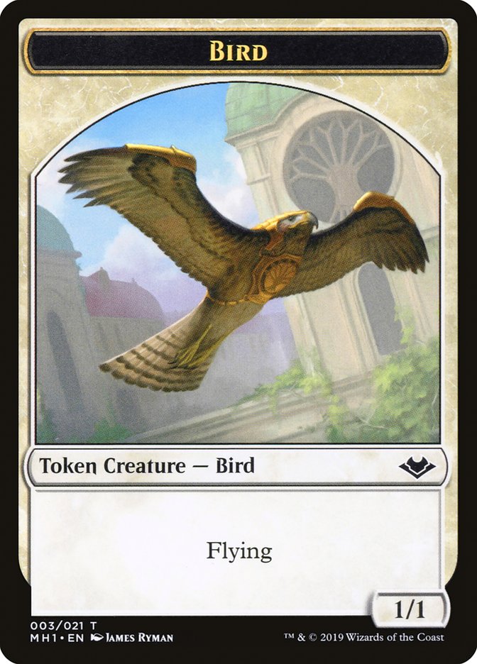Angel (002) // Bird (003) Double-Sided Token [Modern Horizons Tokens] | GrognardGamesBatavia