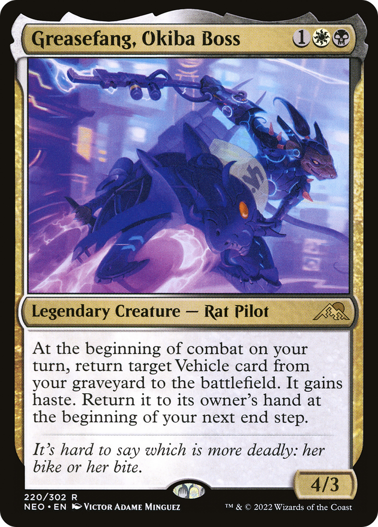Greasefang, Okiba Boss [Kamigawa: Neon Dynasty] | GrognardGamesBatavia