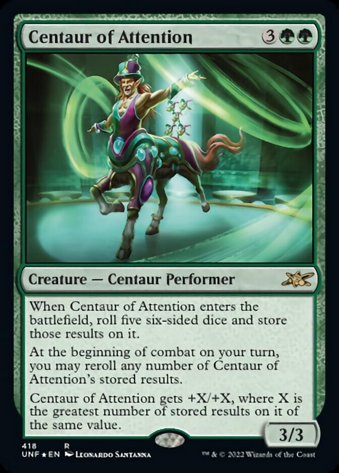 Centaur of Attention (Galaxy Foil) [Unfinity] | GrognardGamesBatavia