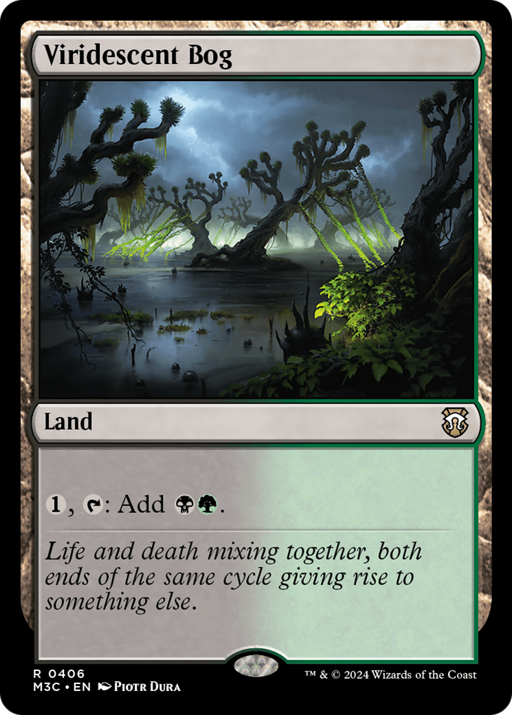 Viridescent Bog (Ripple Foil) [Modern Horizons 3 Commander] | GrognardGamesBatavia