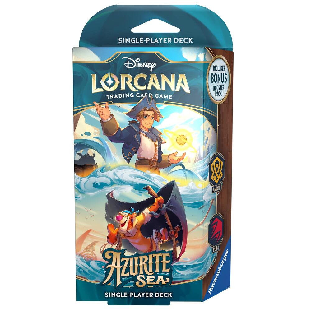 Disney Lorcana TCG: Azurite Sea Starter Deck - Amber and Ruby | GrognardGamesBatavia