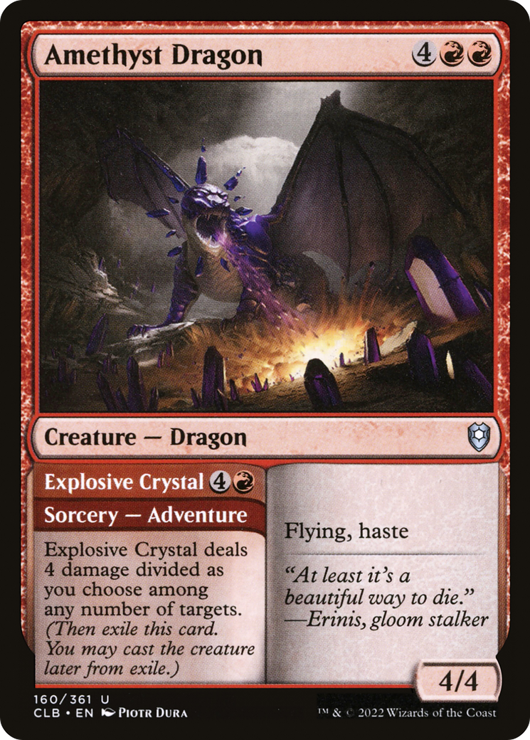 Amethyst Dragon // Explosive Crystal [Commander Legends: Battle for Baldur's Gate] | GrognardGamesBatavia
