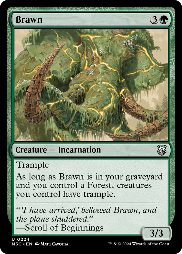 Brawn (Ripple Foil) [Modern Horizons 3 Commander] | GrognardGamesBatavia