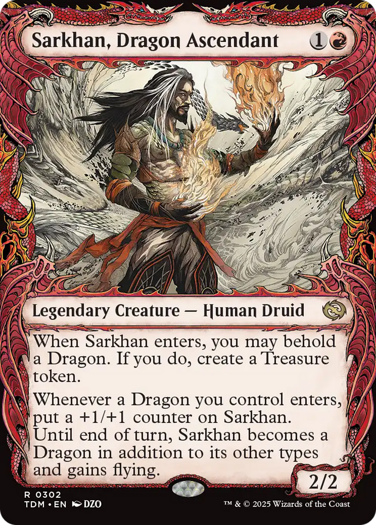 Sarkhan, Dragon Ascendant (0302) (Showcase) [Tarkir: Dragonstorm] | GrognardGamesBatavia