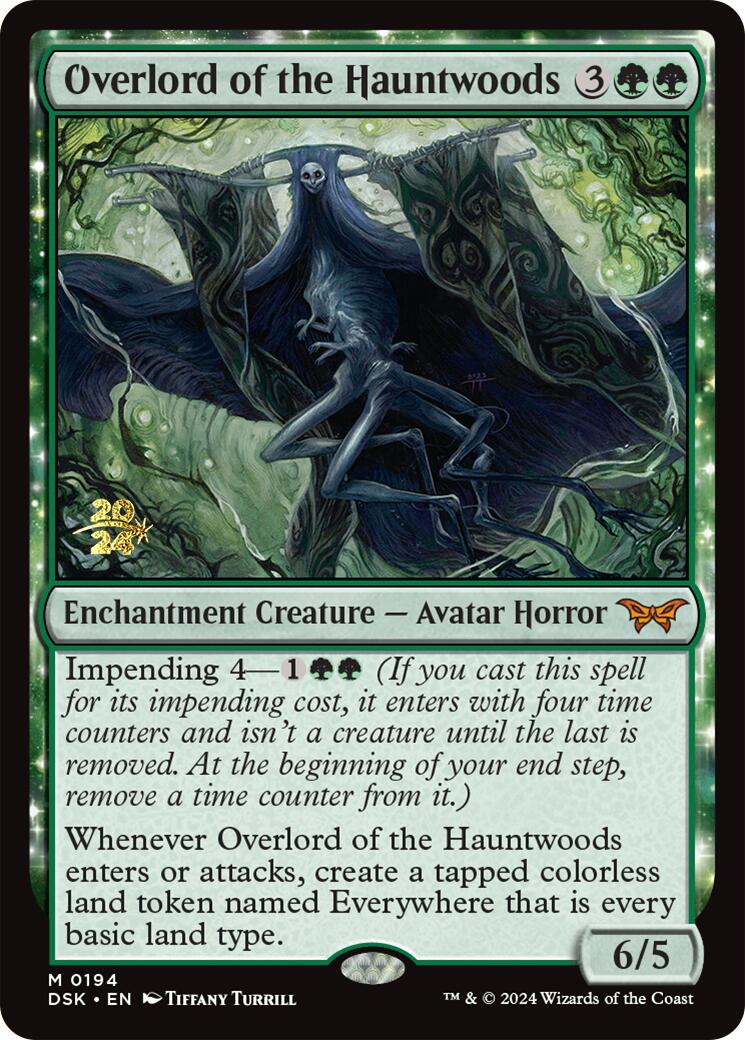 Overlord of the Hauntwoods [Duskmourn: House of Horror Prerelease Promos] | GrognardGamesBatavia