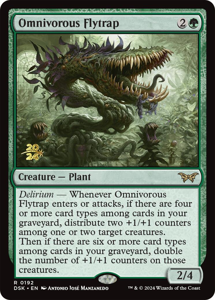 Omnivorous Flytrap [Duskmourn: House of Horror Prerelease Promos] | GrognardGamesBatavia