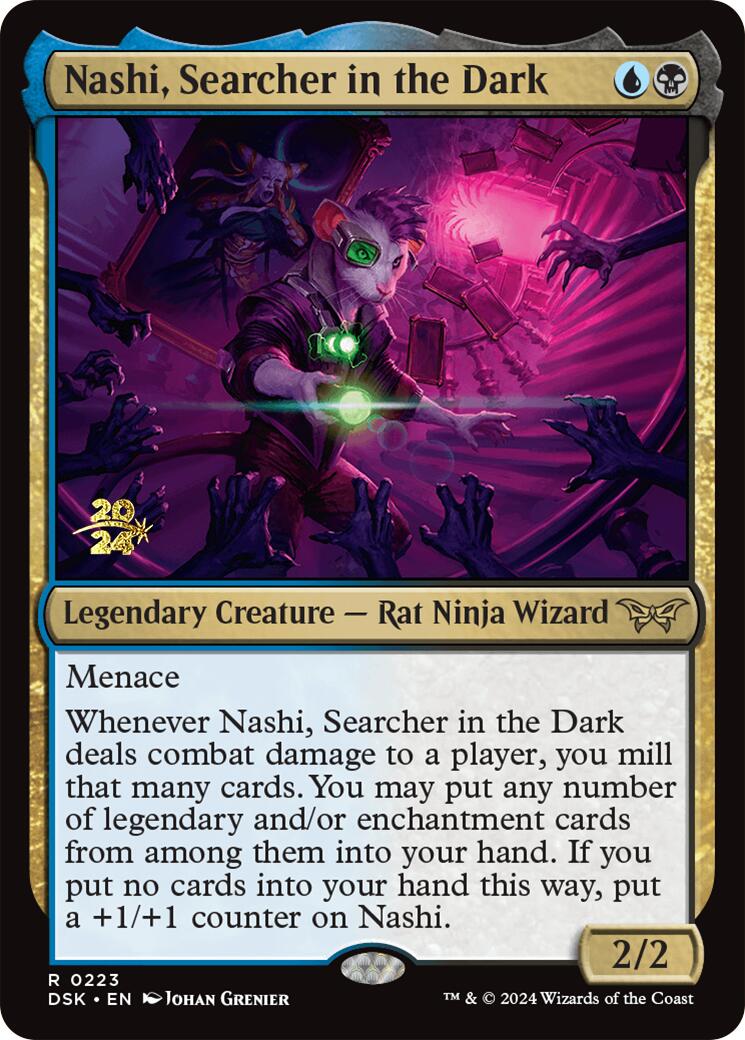 Nashi, Searcher in the Dark [Duskmourn: House of Horror Prerelease Promos] | GrognardGamesBatavia