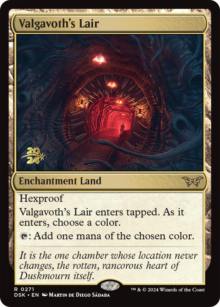 Valgavoth's Lair [Duskmourn: House of Horror Prerelease Promos] | GrognardGamesBatavia