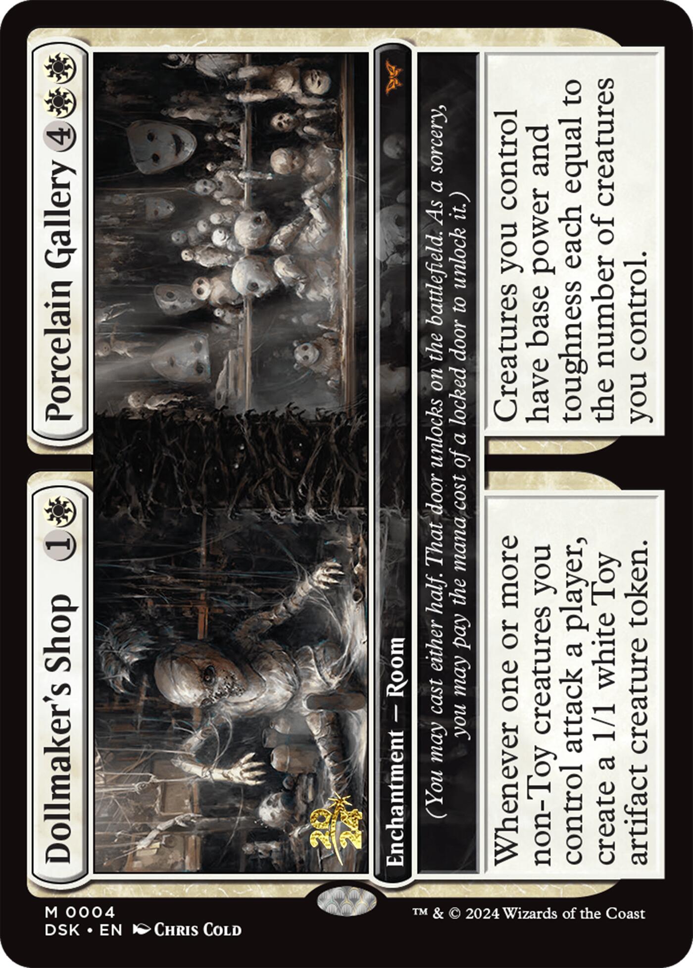 Dollmaker's Shop // Porcelain Gallery [Duskmourn: House of Horror Prerelease Cards] | GrognardGamesBatavia