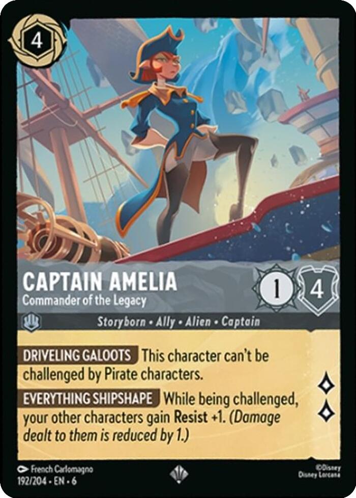 Captain Amelia - Commander of the Legacy (192/204) [Azurite Sea] | GrognardGamesBatavia