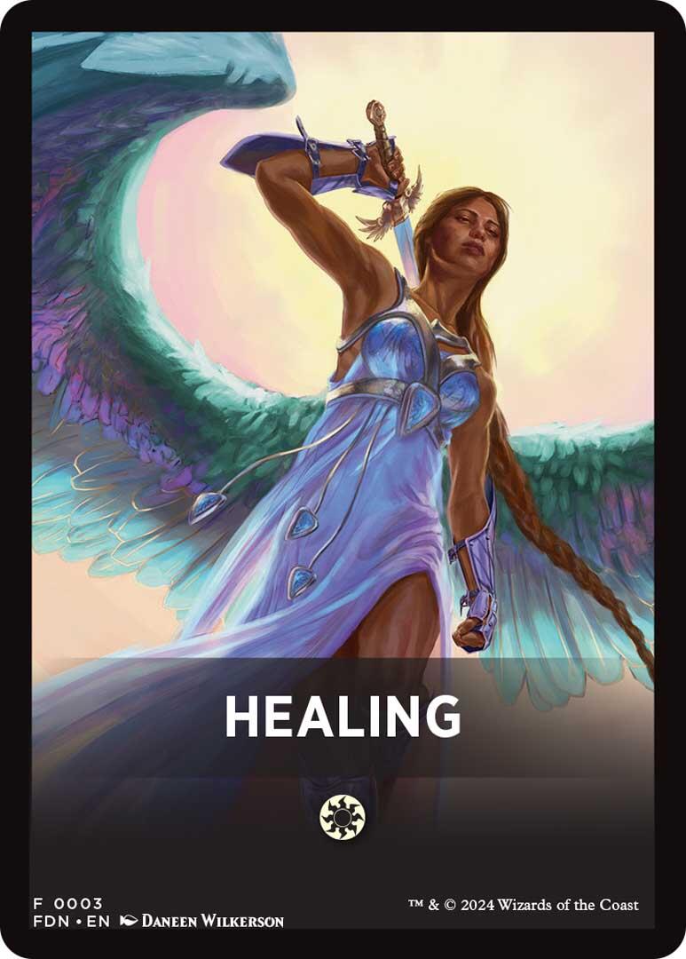 Healing Theme Card [Foundations Tokens] | GrognardGamesBatavia