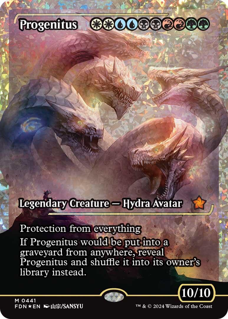 Progenitus (Showcase) (Fracture Foil) [Foundations] | GrognardGamesBatavia