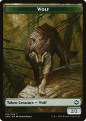 Wolf // Ellywick Tumblestrum Emblem Double-Sided Token [Dungeons & Dragons: Adventures in the Forgotten Realms Tokens] | GrognardGamesBatavia