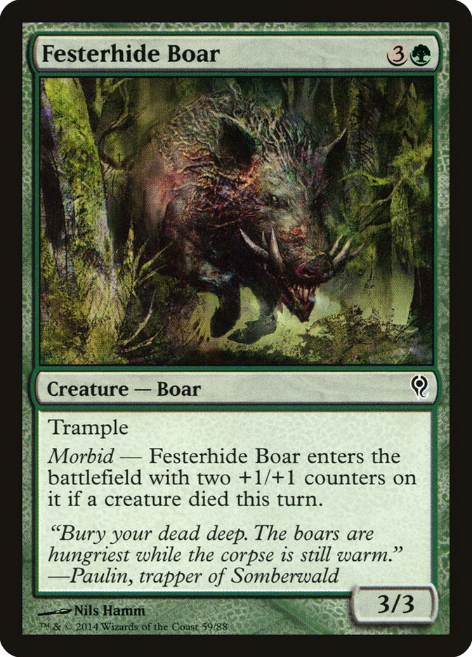 Festerhide Boar [Duel Decks: Jace vs. Vraska] | GrognardGamesBatavia