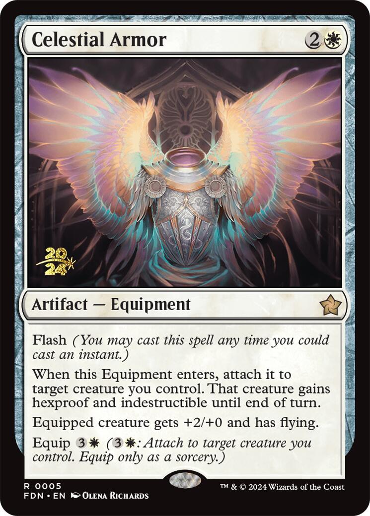 Celestial Armor [Foundations Prerelease Promos] | GrognardGamesBatavia