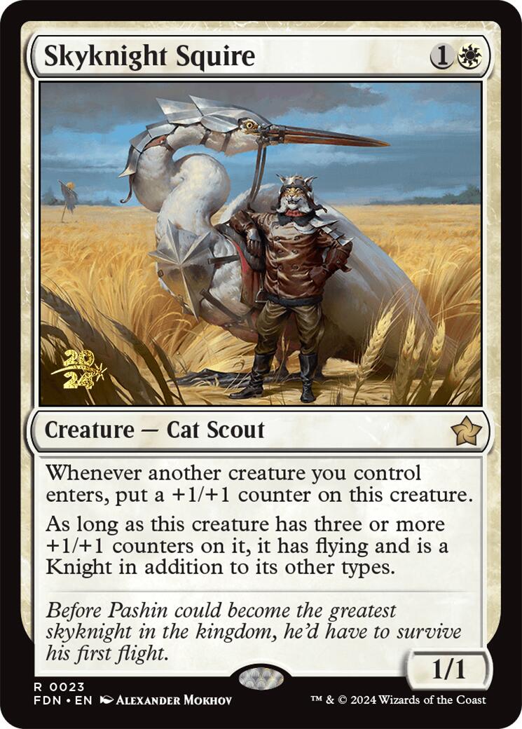 Skyknight Squire [Foundations Prerelease Promos] | GrognardGamesBatavia