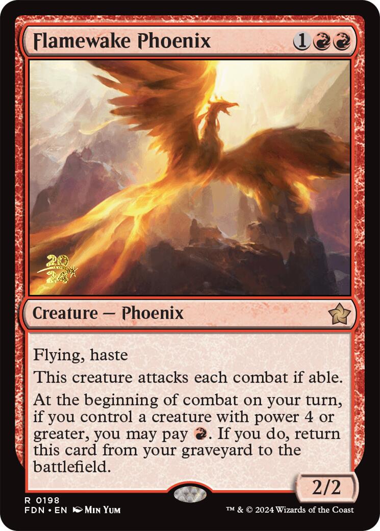 Flamewake Phoenix [Foundations Prerelease Promos] | GrognardGamesBatavia