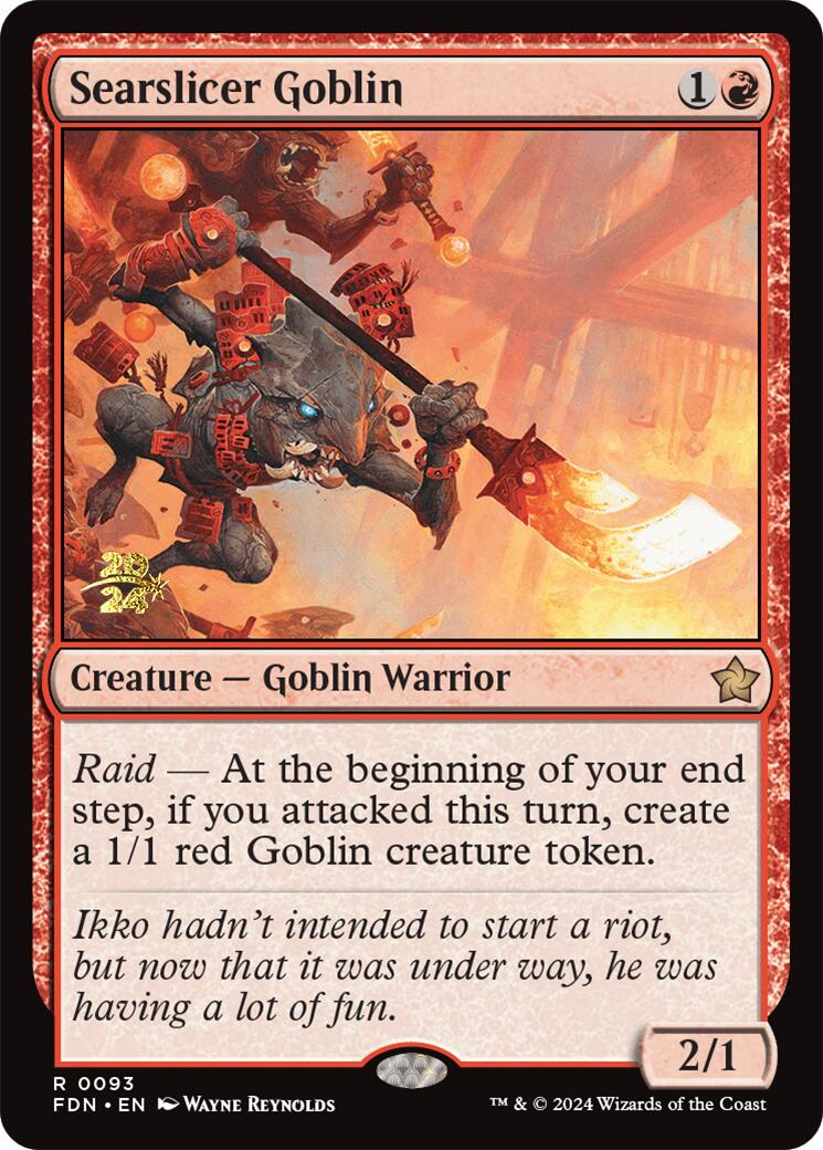 Searslicer Goblin [Foundations Prerelease Promos] | GrognardGamesBatavia