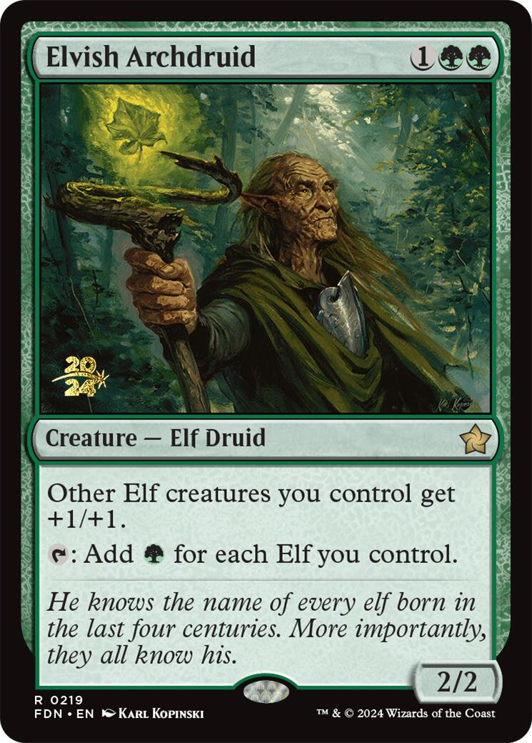 Elvish Archdruid [Foundations Prerelease Promos] | GrognardGamesBatavia