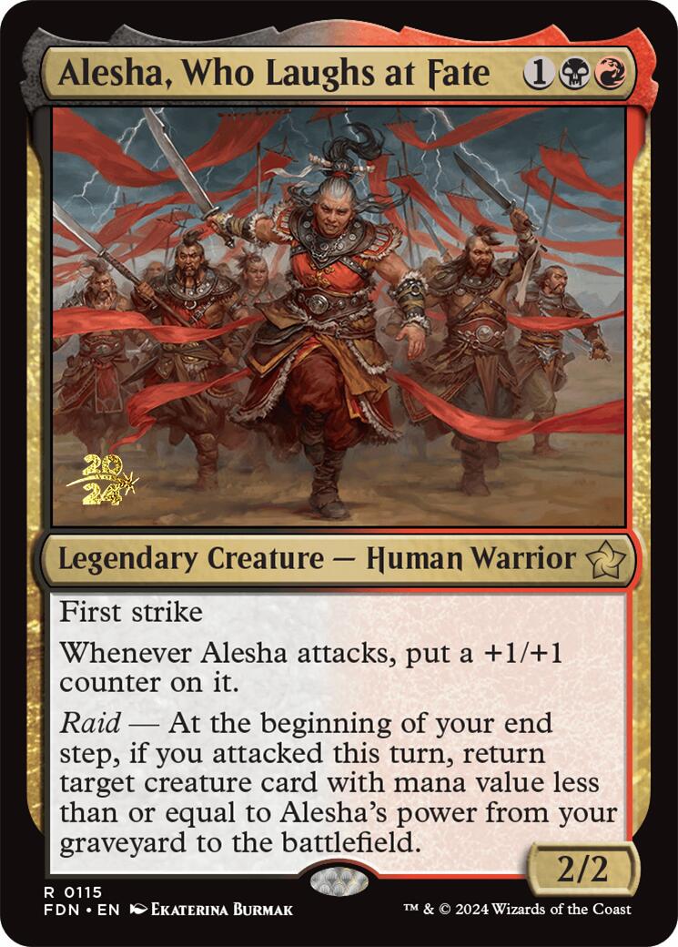 Alesha, Who Laughs at Fate [Foundations Prerelease Promos] | GrognardGamesBatavia