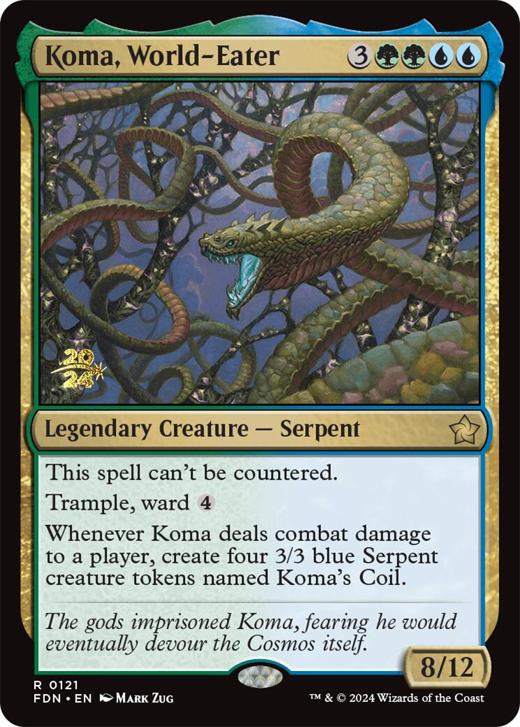 Koma, World-Eater [Foundations Prerelease Promos] | GrognardGamesBatavia