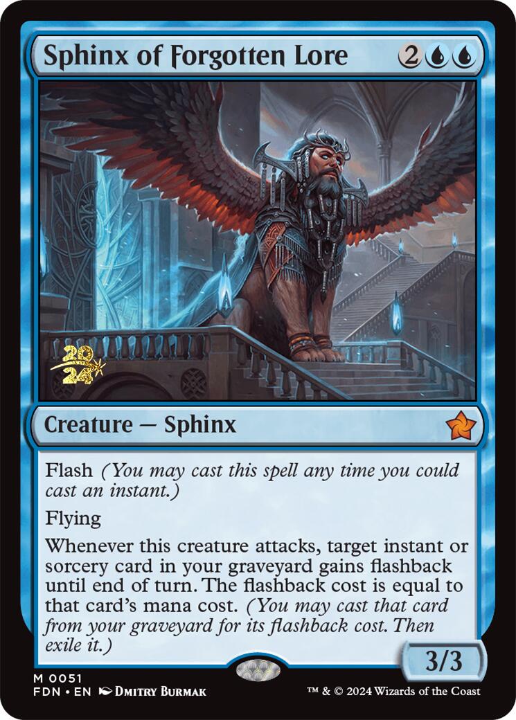 Sphinx of Forgotten Lore [Foundations Prerelease Promos] | GrognardGamesBatavia