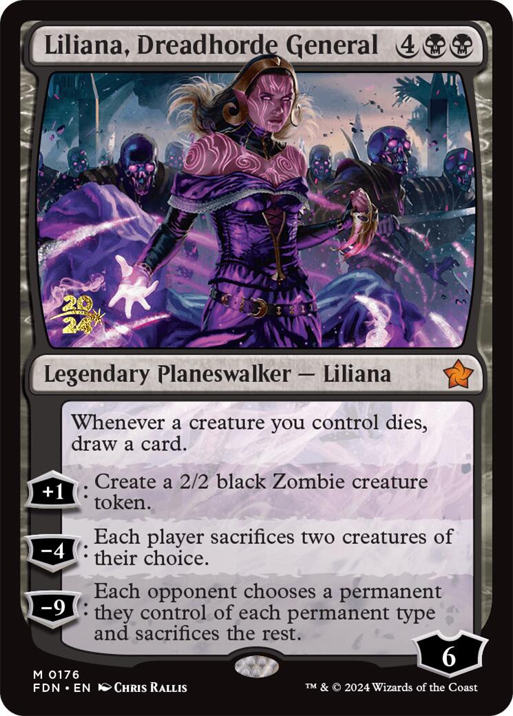 Liliana, Dreadhorde General [Foundations Prerelease Promos] | GrognardGamesBatavia