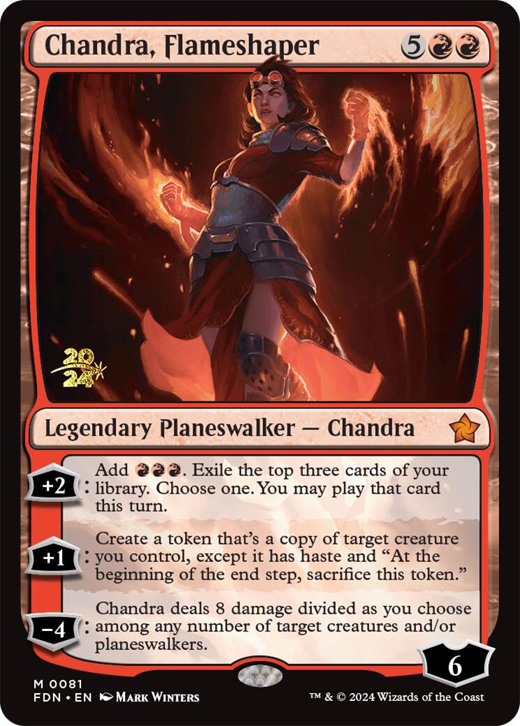 Chandra, Flameshaper [Foundations Prerelease Promos] | GrognardGamesBatavia