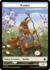 Rabbit // Soldier Double-Sided Token [Foundations Tokens] | GrognardGamesBatavia