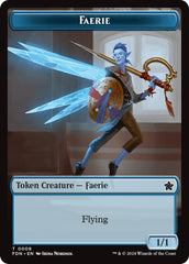 Faerie // Fish Doubled-Sided Token [Foundations Tokens] | GrognardGamesBatavia