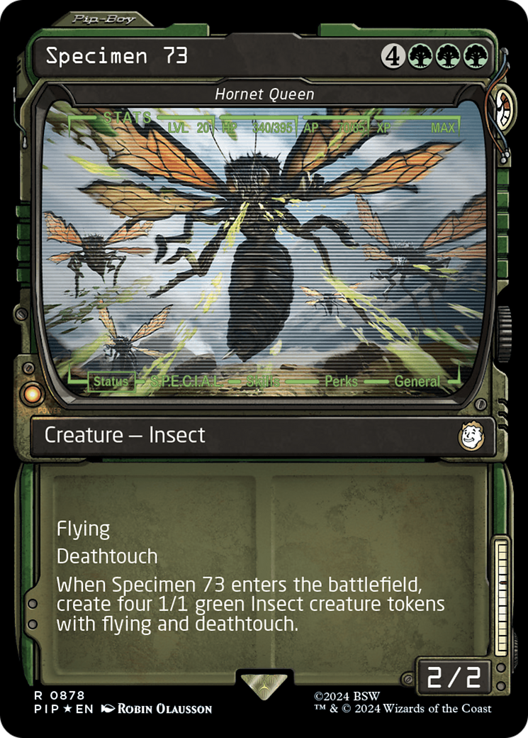 Specimen 73 - Hornet Queen (Showcase) (Surge Foil) [Fallout] | GrognardGamesBatavia