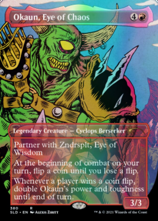 Okaun, Eye of Chaos // Okaun, Eye of Chaos (Borderless) [Secret Lair Drop Series] | GrognardGamesBatavia