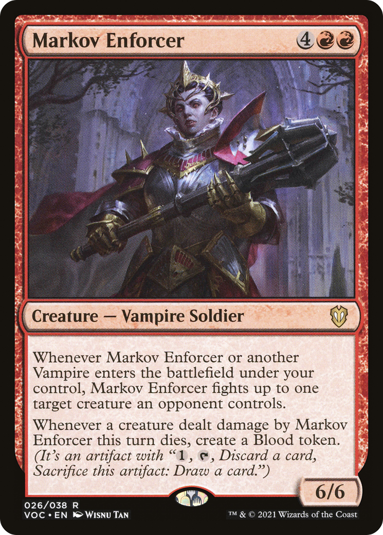 Markov Enforcer [Innistrad: Crimson Vow Commander] | GrognardGamesBatavia