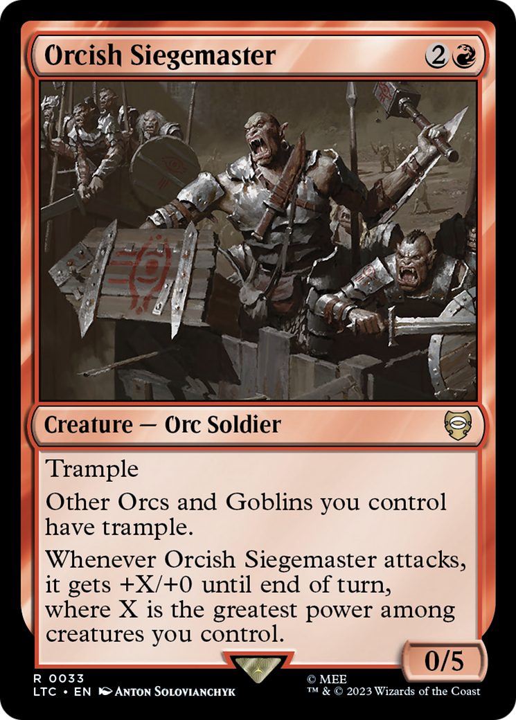 Orcish Siegemaster [The Lord of the Rings: Tales of Middle-Earth Commander] | GrognardGamesBatavia