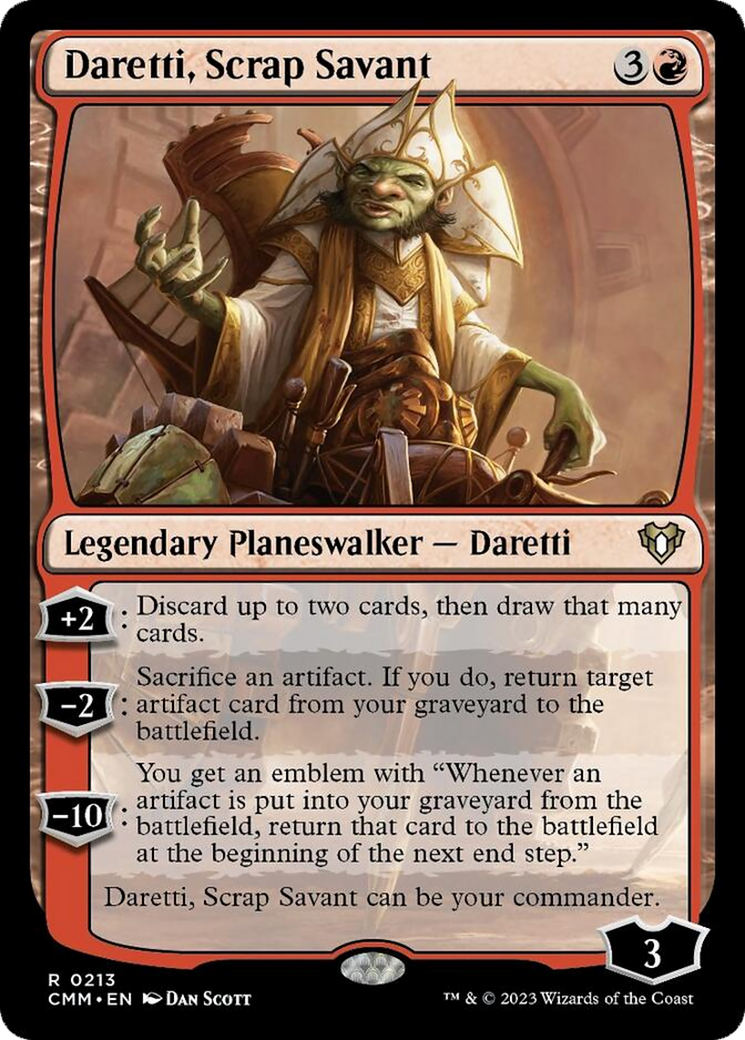 Daretti, Scrap Savant [Commander Masters] | GrognardGamesBatavia