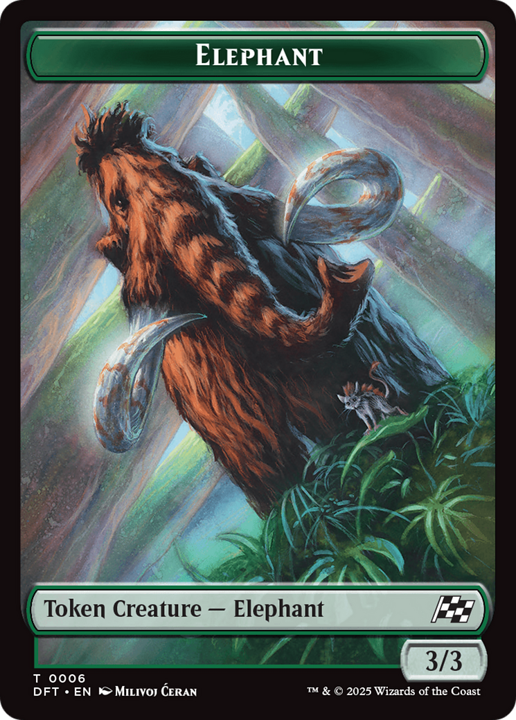 Insect // Elephant Double-Sided Token [Aetherdrift Tokens] | GrognardGamesBatavia