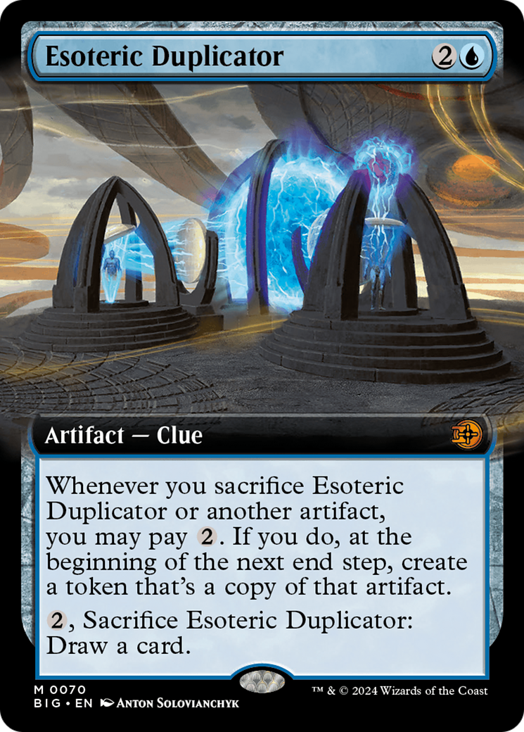Esoteric Duplicator (Extended Art) [Outlaws of Thunder Junction: The Big Score] | GrognardGamesBatavia