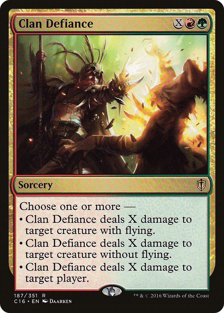 Clan Defiance [Commander 2016] | GrognardGamesBatavia