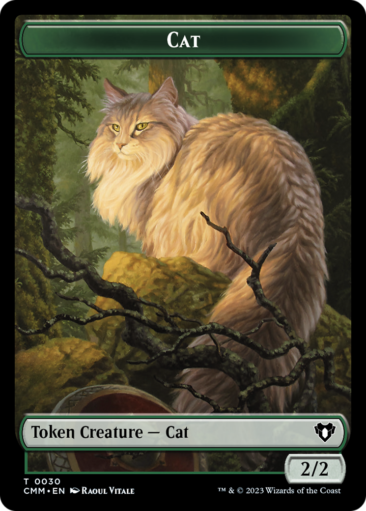 Cat Token (30) [Commander Masters Tokens] | GrognardGamesBatavia