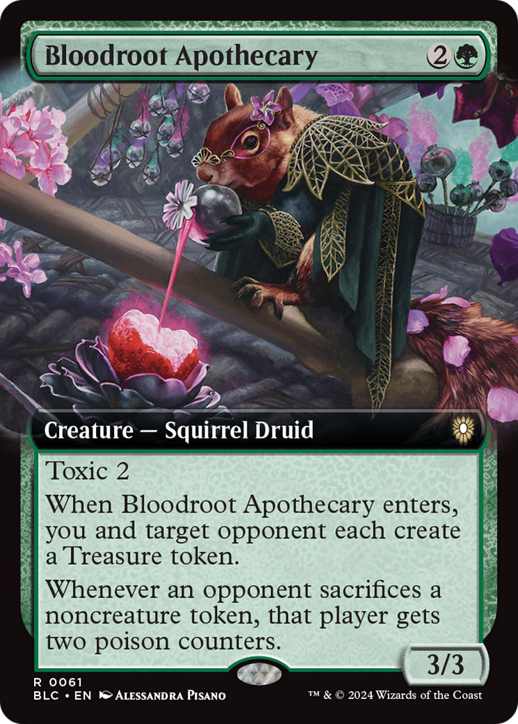 Bloodroot Apothecary (Extended Art) [Bloomburrow Commander] | GrognardGamesBatavia