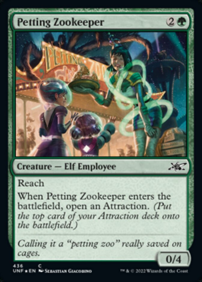 Petting Zookeeper (Galaxy Foil) [Unfinity] | GrognardGamesBatavia