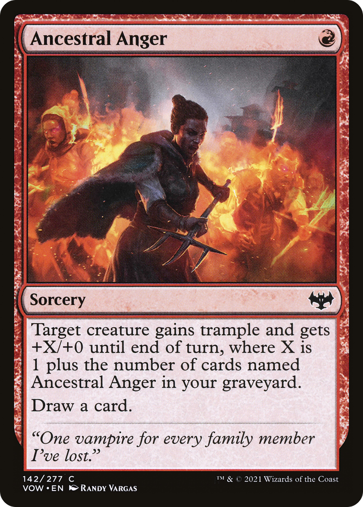 Ancestral Anger [Innistrad: Crimson Vow] | GrognardGamesBatavia
