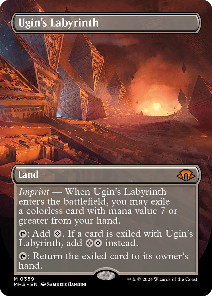 Ugin's Labyrinth (Borderless) [Modern Horizons 3] | GrognardGamesBatavia