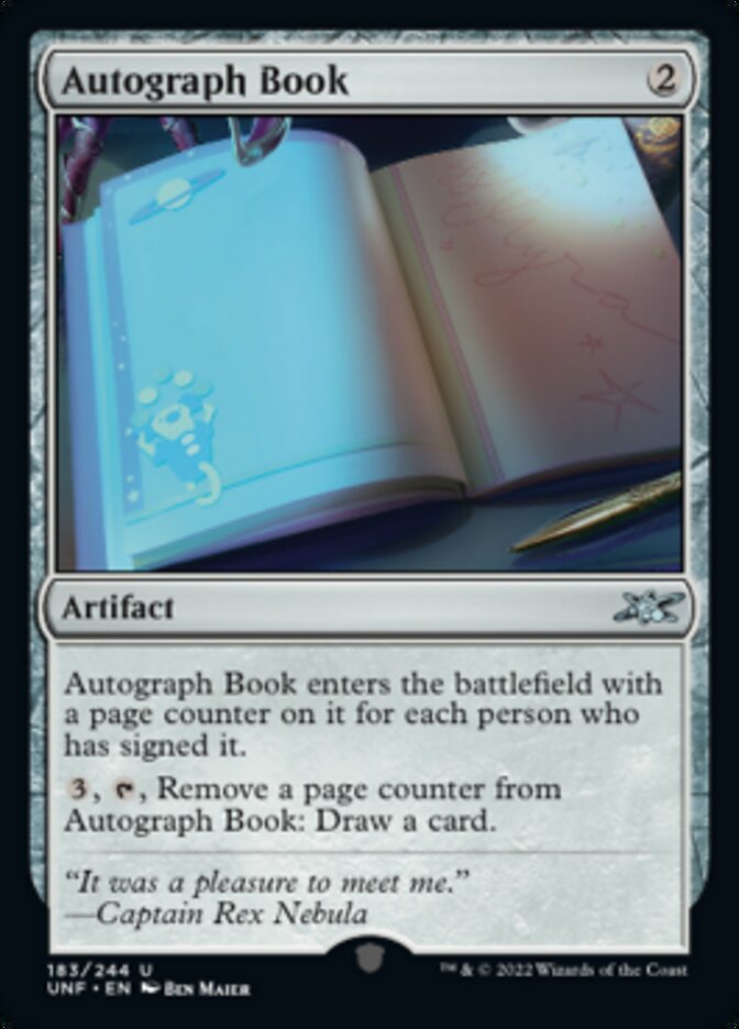 Autograph Book [Unfinity] | GrognardGamesBatavia